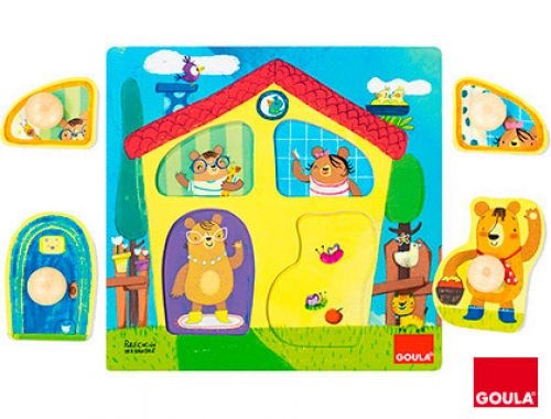 Jogo goula didatico puzzle casa de familia dos ursos , Goula , 152424 , 8410446534618